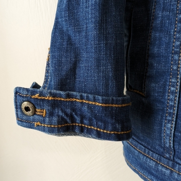 TOMMY HILFIGER l  Jean Jacket, Snap Buttons, Size L - Picture 2 of 12